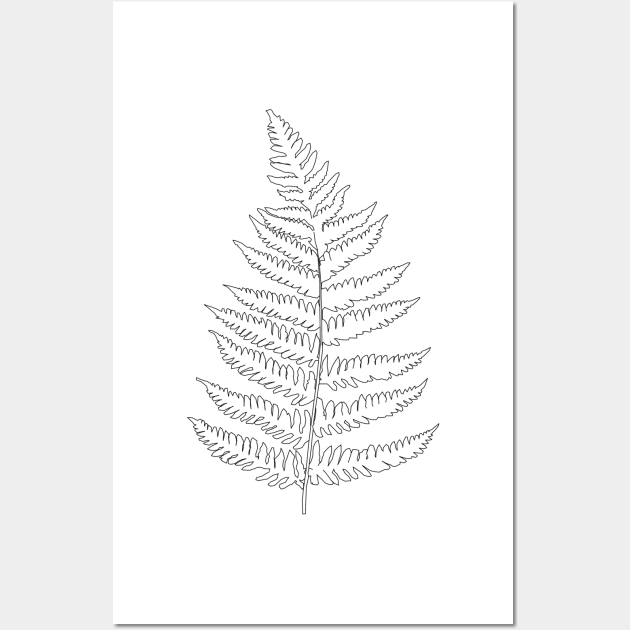 FERN LEAF Wall Art by edajylix